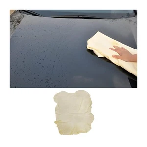 CGEAMDY Pelle Daino per Auto Naturale Asciugatura Premium per Auto Super Ass - Foto 1 di 6