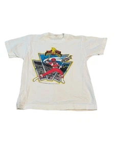 1994 Power rangers Vintage Kids T Shirt Fruit Of The Loom Medium 6/8 - Picture 1 of 4