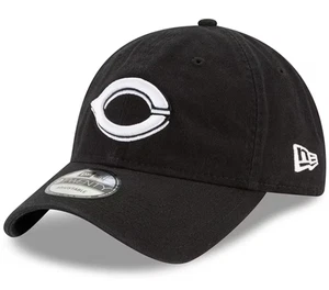 Cincinnati Reds New Era Core Classic 9TWENTY Adjustable Hat - Black - Picture 1 of 5