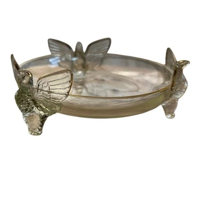 "Plato de golf vintage Jeanette Glass 3 Eagles 5,5"" borde MCM, patriótico"  Foto 1 de 4