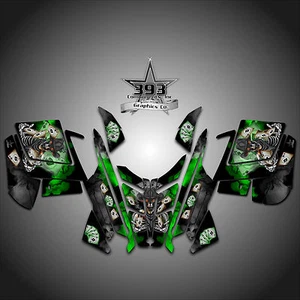 2010 - 2015 POLARIS PRO RMK - RUSH Decal Sticker Wrap Graphics Outlaw Green - Picture 1 of 1