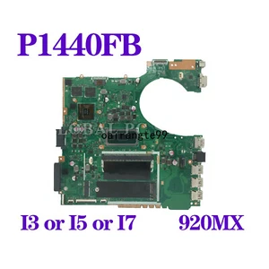 For ASUS ASUSPRO P1440FB P1440FA Motherboard I3 I5 I7 8th Gen 920MX 4G/8G-RAM - Picture 1 of 6
