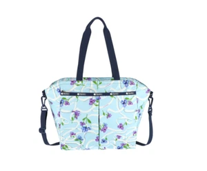 LeSportsac Ribbons Of Hope Large Ever Tote/Satchel/Crossbody, Cancer Awareness - Picture 1 of 5