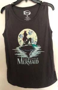 Disney The Little Mermaid Gray Sleeveless Tank Top Size Medium NWOT Tee - Picture 1 of 4