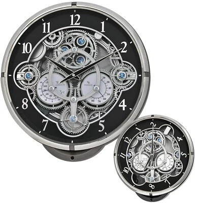 Rhythm, NEW! Chronograph Gadget, Small World, Magic Motion Wall Clock 4MH442WU08 - Image 1 of 4