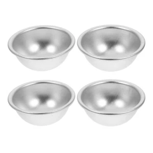 4 PCS Half-round Cake Mold Baking Tins Aluminum Bath Molds Ball - Picture 1 of 12