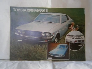 PKW Katalog Werbung PKW LKW Prospekt Toyota 2000 Mark II - Bild 1 von 2