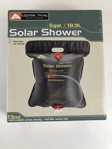 Ozark Trail Portable Solar Powered 5 Gallon Camping Shower 18.9 L - Picture 1 of 7