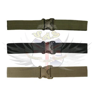 Security Belt  Adjustable Nylon, Tan, Green, Black, Special Forces, Kombat - Picture 1 of 7