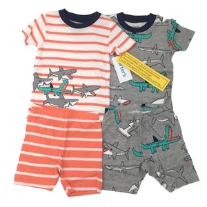 $36Carter's Baby Boys Infants 4 Pc Snug fit Cotton Pjs Set Sleepwear Choose Size - Picture 1 of 6