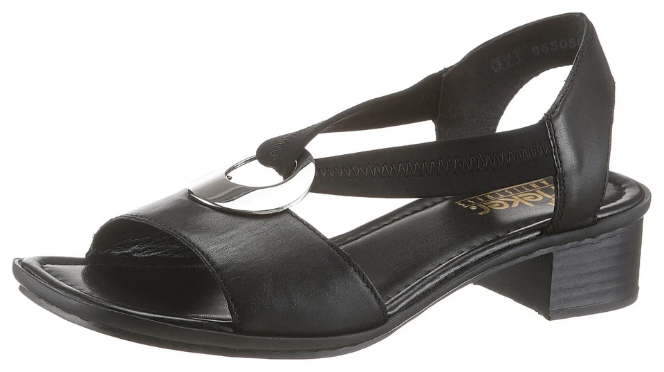 RIEKER Sandalette Sommerschuh, Sandale, Blockabsatz, mit Klettverschluss, Gr.38 - Image 1 of 1