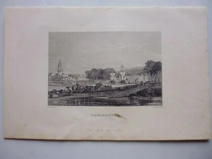 Gravur 19° schwarz-weiß: BRETAGNE..LANDERNEAU - Bild 1 von 2