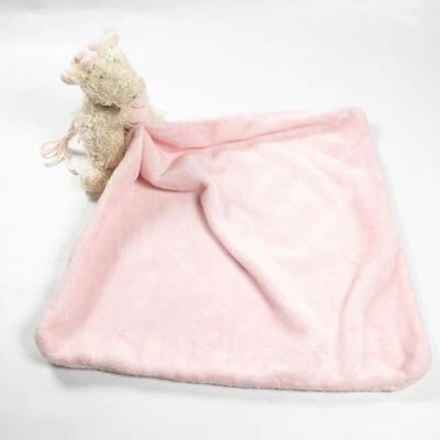 Jellycat Giraffe Lovey Baby Security Blanket Plush Velour Minky Pink Lovie - Image 1 of 4