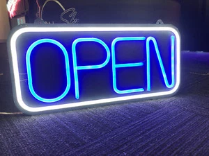 Custom Business LED neon sign 50cm Front Restaurant open neon sign - Picture 1 of 8