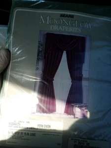 Sears Moonglow Draperies Fern Green - Picture 1 of 4