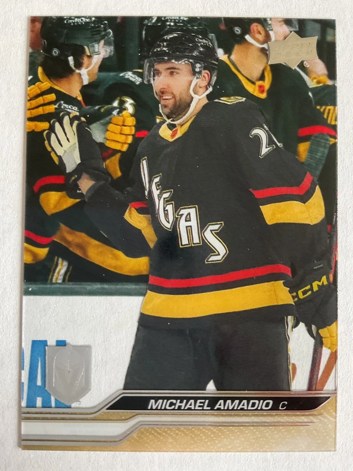 Michael Amadio 2023-24 Upper Deck Series 2 Clear Cut Parallel Card #433 - Image 1 of 1