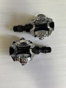 Pedali Mtb spd bici sgancio rapido mountain bike per con attacco alluminio nero - Foto 1 di 3