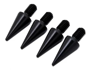 PrecisionGeek - SCHWARZ - Aluminium Lautsprecher Spikes - M6 Gewinde - 4er Set - Bild 1 von 2