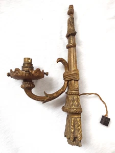 Antique Wall Sconces Wall Mountain Light Solid Brass 32cm 1kg Rare - Picture 1 of 14