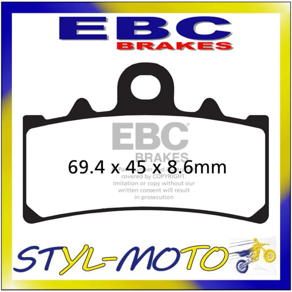 FA606HH PASTIGLIE SINTERIZZATE ANTERIORI SINISTRA EBC KTM RC 390 2014-2017 - Imagen 1 de 1