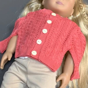 18'' American Girl Beforever Kit's Photographer Outfit Sweater Cloth Accessory - Imagen 1 de 7