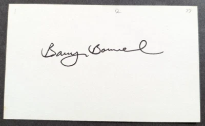 Barry Bonnell - 1977 Debut Autographed 3x5 Index Card - Atlanta Braves - Image 1 of 2