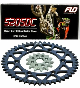 SUZUKI RMZ450 51RMZ450 Black REAR SPROCKET 13/51 COMBO FLO O-RING CHAIN - Picture 1 of 7
