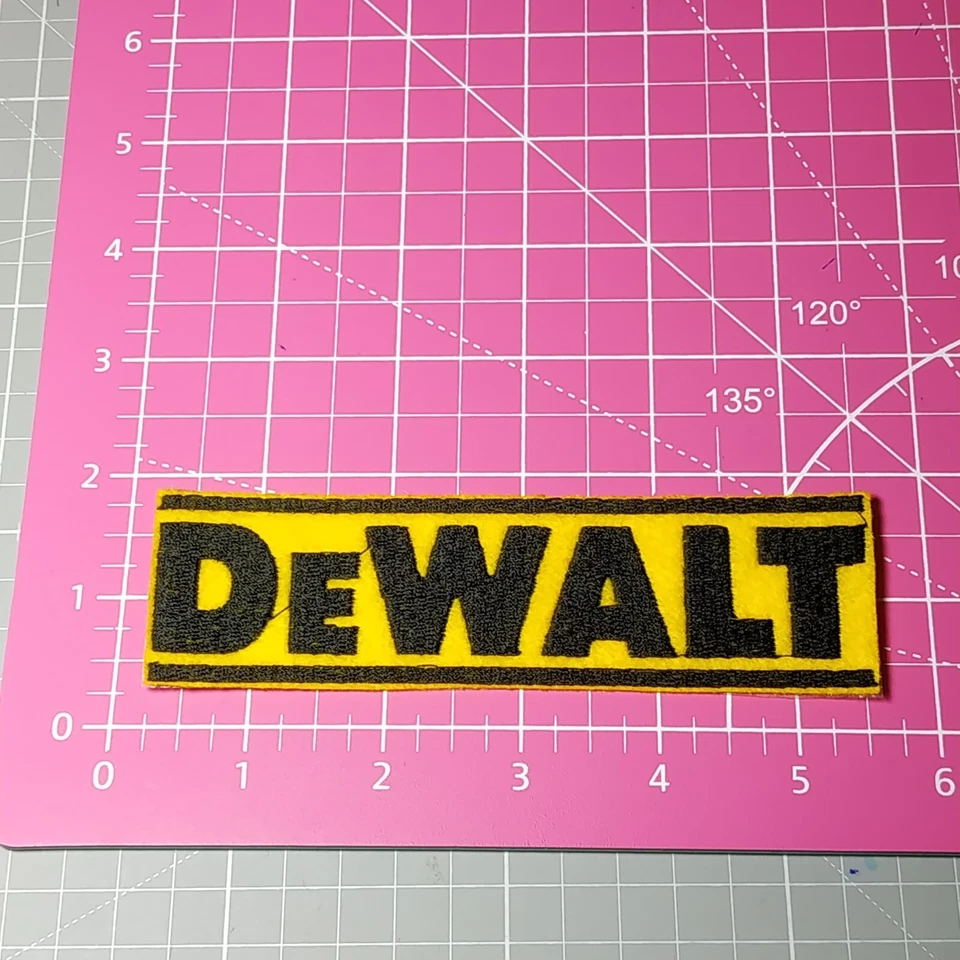 DeWalt Patch Iron-On Tools Logo Applique Embroidered Patch DeWalt - Image 1 of 1