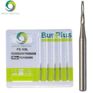 Wave Dental FG 169L Bur Long Shank High Speed Burs Carbide Friction Grip Midwest - Picture 1 of 10