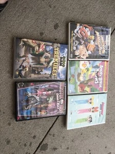 Lot of 5 Kid's DVDs Muppets, Angry Birds, Powderpuff Monster High Dino - Picture 1 of 6