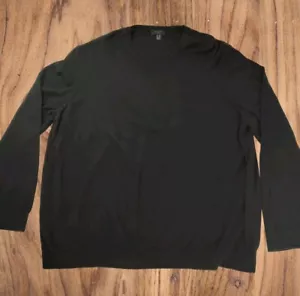 New Look Schwarzer Langarm Pullover aus Baumwolle Herren Größe 5XL - Picture 1 of 10