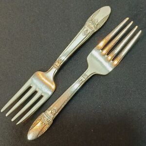 Vintage 1847 Rogers Bros Child’s Flatware First Love Set of 2 Forks