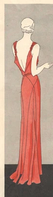 1931 Vintage VOGUE Sewing Pattern B36 DRESS (R825R)  - Image 1 of 4