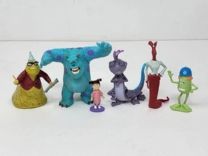 Conjunto de estatuilla Disney Monsters Inc juguetes pequeños Sully Randall Boo Roz figura de pedernal - Imagen 1 de 5