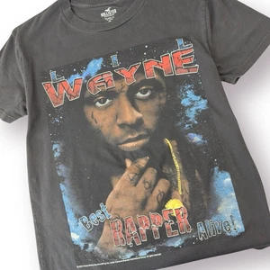 Lil Wayne Graphic Tee Teen Size XS The Best Rapper Alive Rap T Shirt Hip Hop - Picture 1 of 7