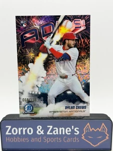 Dylan Crews 2025 Bowman cromo Adios mini-diamante inserto 68/150 #AD-5 - Imagen 1 de 4