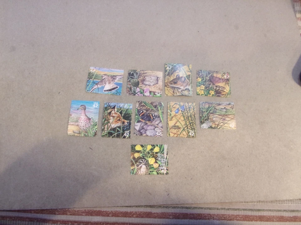 USA Used, 2008 Issue, 42 Cent Great Lakes Dunes, (Set of 10), Scott#4352a-j - Image 1 of 1