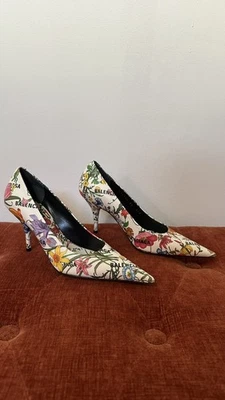 Gucci x Balenciaga | Хакерский проект | Ножевые насосы | Кожа Flora | Размер 35 - Изображение 1 из 4