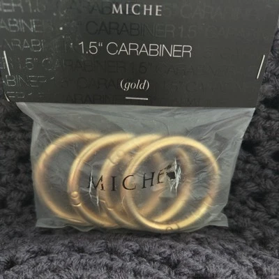 Карабины золотые Miche Bright Gold 1 1/2 дюйма - набор из 4 - новые сняты с производства - Изображение 1 из 2