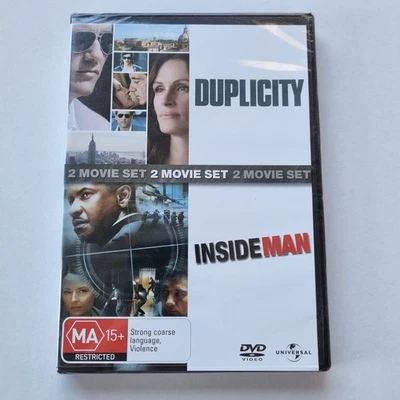 Duplicity / Inside Man (DVD, 2006-2009, 2-Disc) PAL Region 2 4 5 [NEW / SEALED] - Image 1 of 4