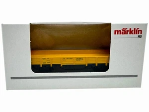 MÄRKLIN 4471 Niederbordwagen Gelb Waggon DB H0 1:87 Modellbahn IG TOYS A335 - Picture 1 of 7