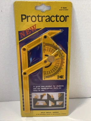 Vintage Protractor P 1028 Gold Medal Winner Award by CCKL Creator NEW in Package - Image 1 of 2