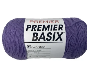 Hilo Premier Basix #4 Worsted 359 yardas violeta 1115-62 - Imagen 1 de 5