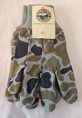 Whitewater Outdoors Camouflage Jersey Gloves ONE SIZE FITS MOST - Image 1 of 4