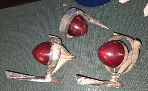 Yankee Sidemarker Lights  #390 ( 3) Tri-Bar Taillights - Imperial Style 1950-60 - Picture 1 of 24