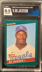 1986 DONRUSS THE ROOKIES #38 BO JACKSON RC HGA 8.5 NM-MT+ ROYALS - Picture 1 of 2