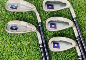 Ladies ONOFF Deep and Low Gravity Iron Set of 5 7-9 PW SW Graphite Flex L USED - Picture 1 of 8