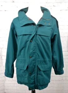 EDDIE BAUER Herren Vintage Decke gefüttert Nylon Feldmantel GR. MEDIUM grün - Bild 1 von 8