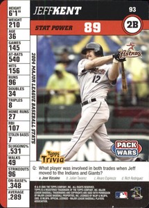 2005 Topps Pack Wars Baseball Card #93 Jeff Kent