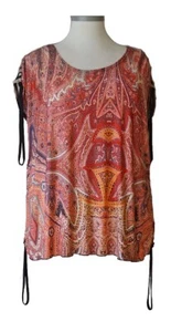 SUPERSCHNÄPPCHEN Retro Shirt 80er Jahre Rock Paisley Stripes Gr M 36, 38, 40, 42 - Bild 1 von 2